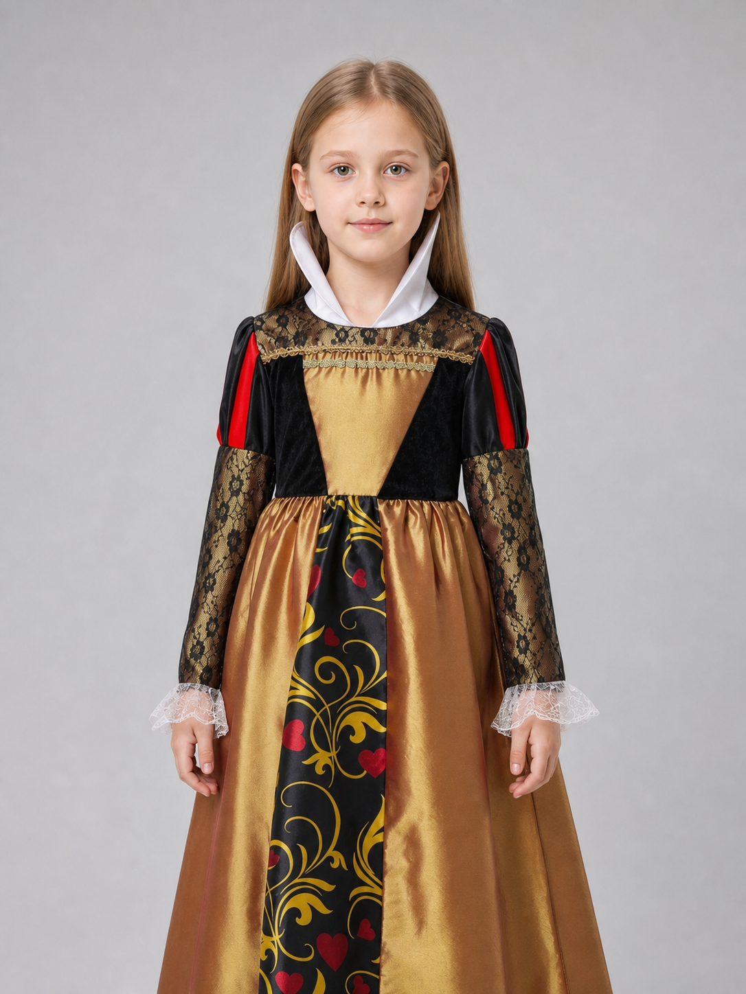 Princess Costume Dress with Crown for Halloween