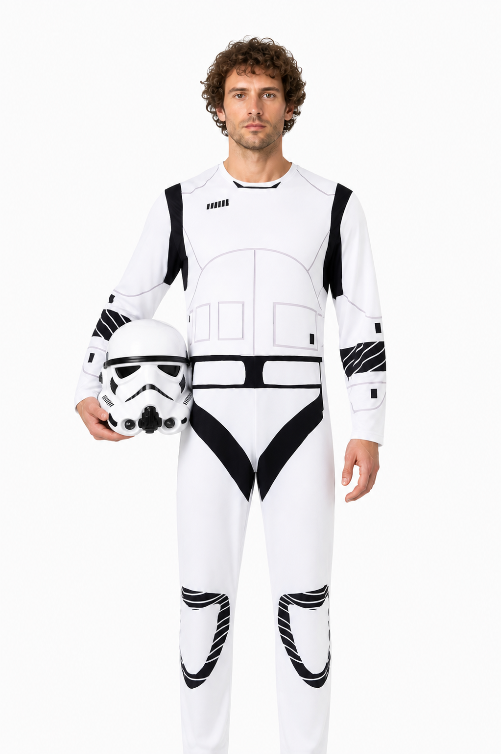 Stormtrooper Jumpsuit with Mask for Cosplay Costume Masks detail 3