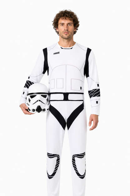 Stormtrooper Jumpsuit with Mask for Cosplay Costume Masks detail 3