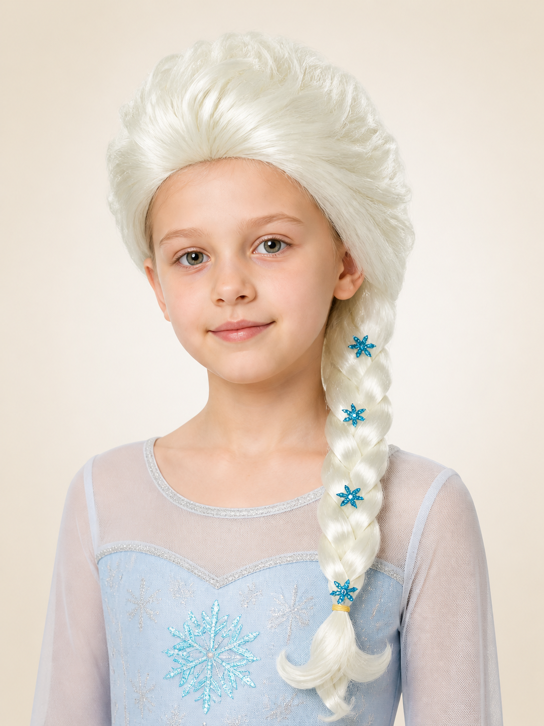 Platinum Halloween Carnival Wig with Braid Costume Wigs detail 2