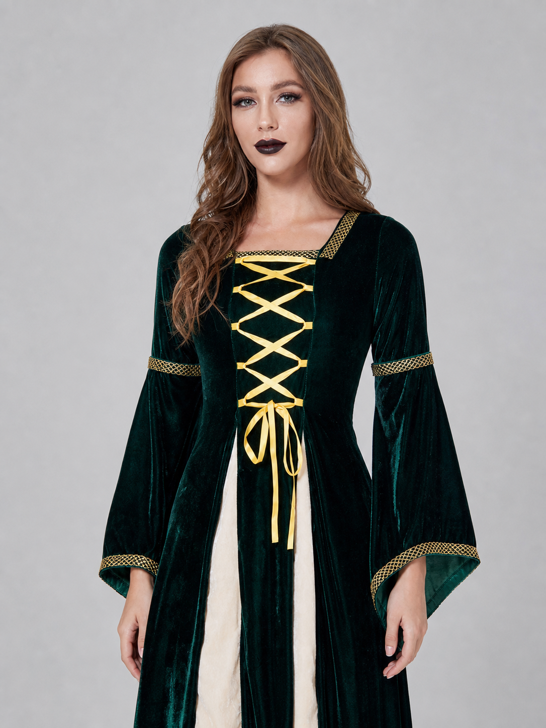 Costume Robe with Gold Lacing and Sleeves Costumes detail 2