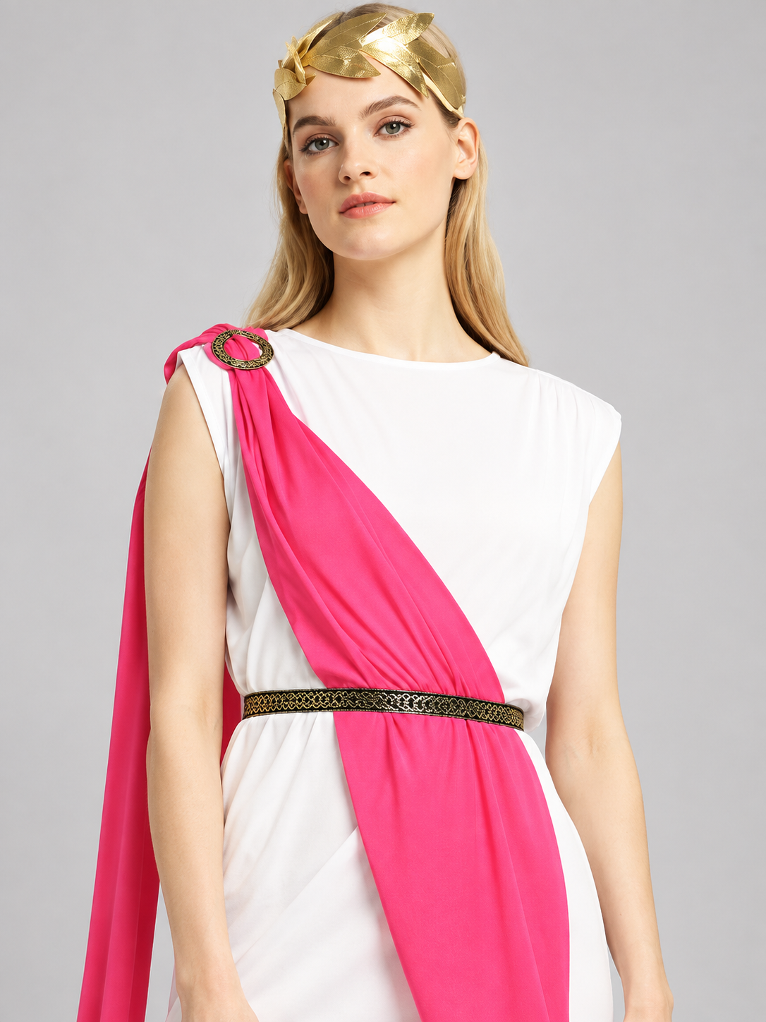 Carnival Costume: White Draped Dress Costume Dresses detail 2