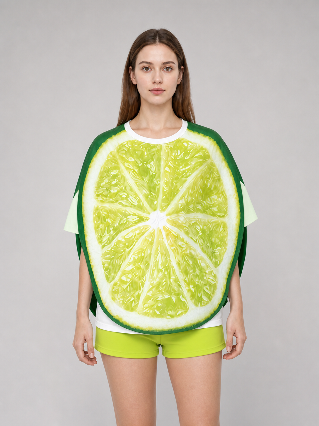 Lime Slice Costume with Hat for Parties
