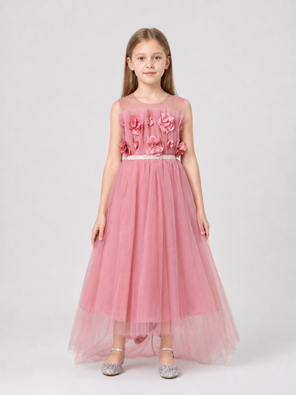 Dressy Dress with a Full Skirt, Bow, and Train Costume Dresses detail 3
