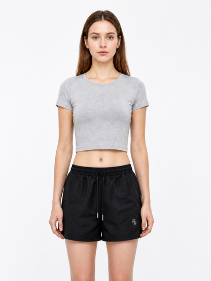 Relaxed-Fit Drawstring Shorts with an Elastic Waist product detail 3