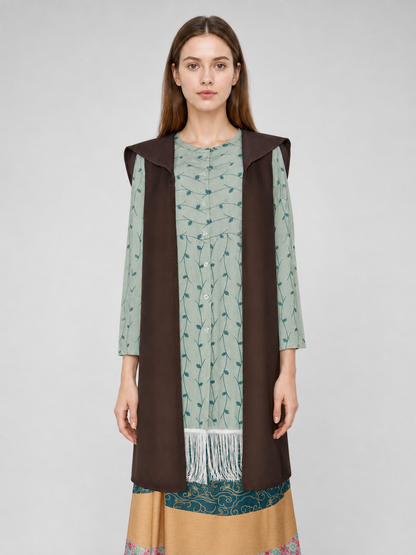 Sybill Trelawney Cosplay Costume, Fringed Dress