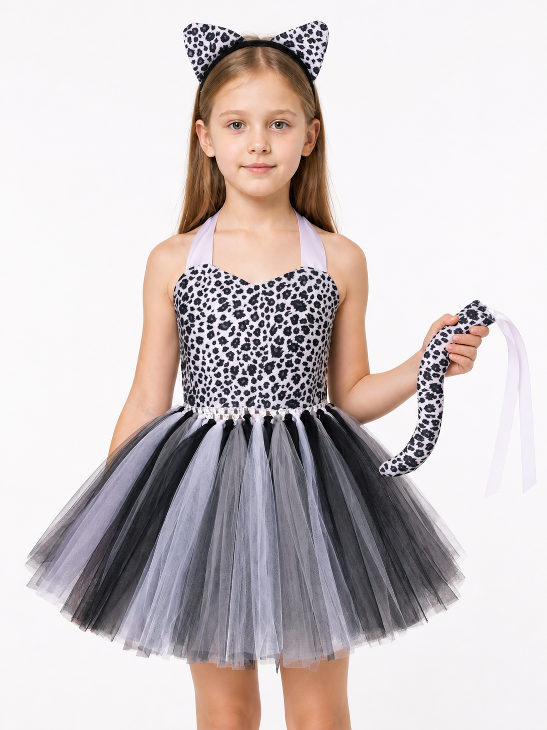 Leopard Costume with Dress and Headband for Halloween Costume Dresses detail 3