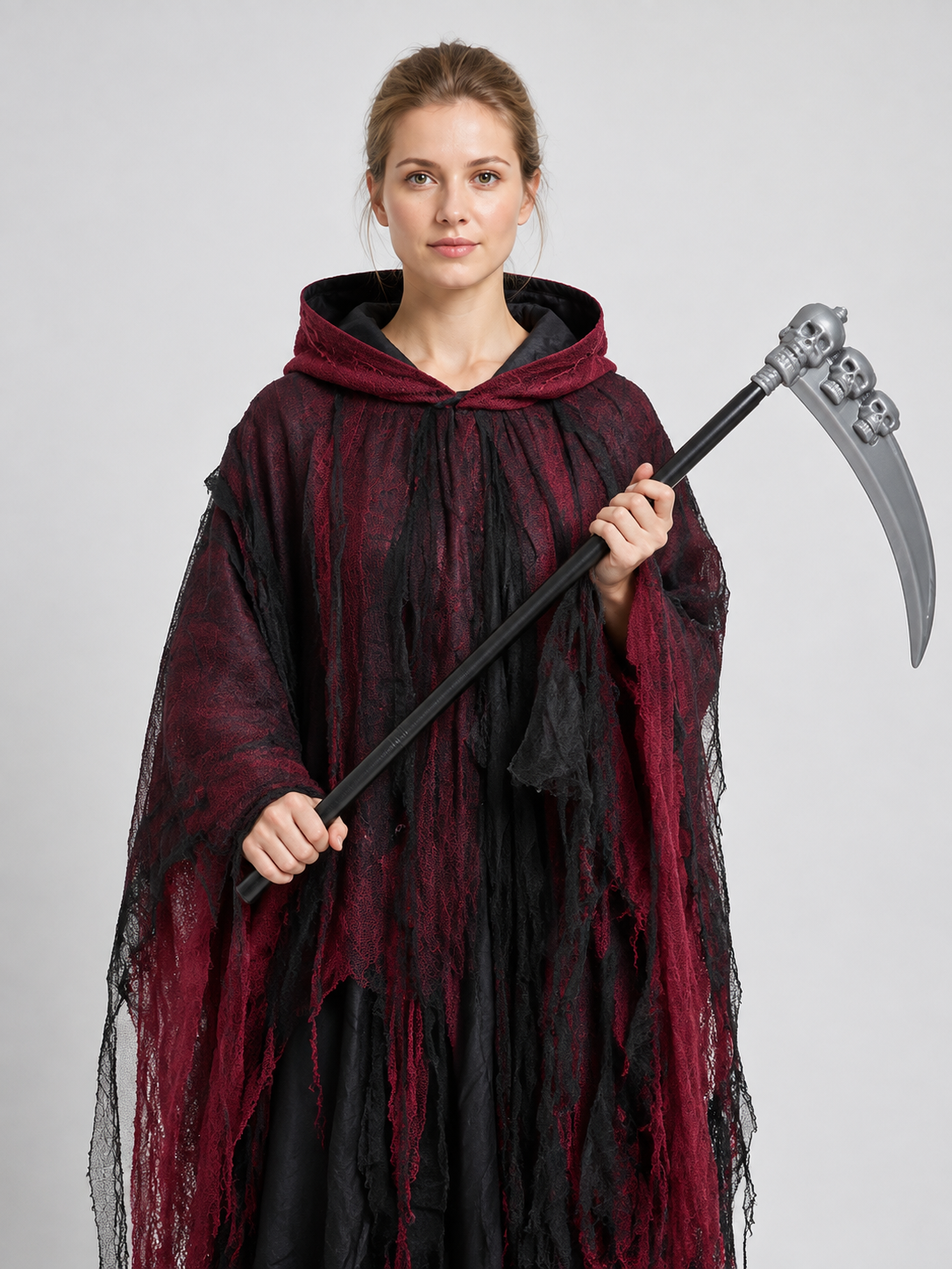 Hooded Costume with Decorative Scythe