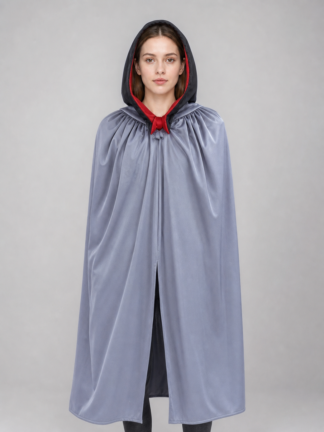 Hooded Grim Reaper Costume with Mask and Scythe