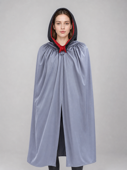Hooded Grim Reaper Costume with Mask and Scythe