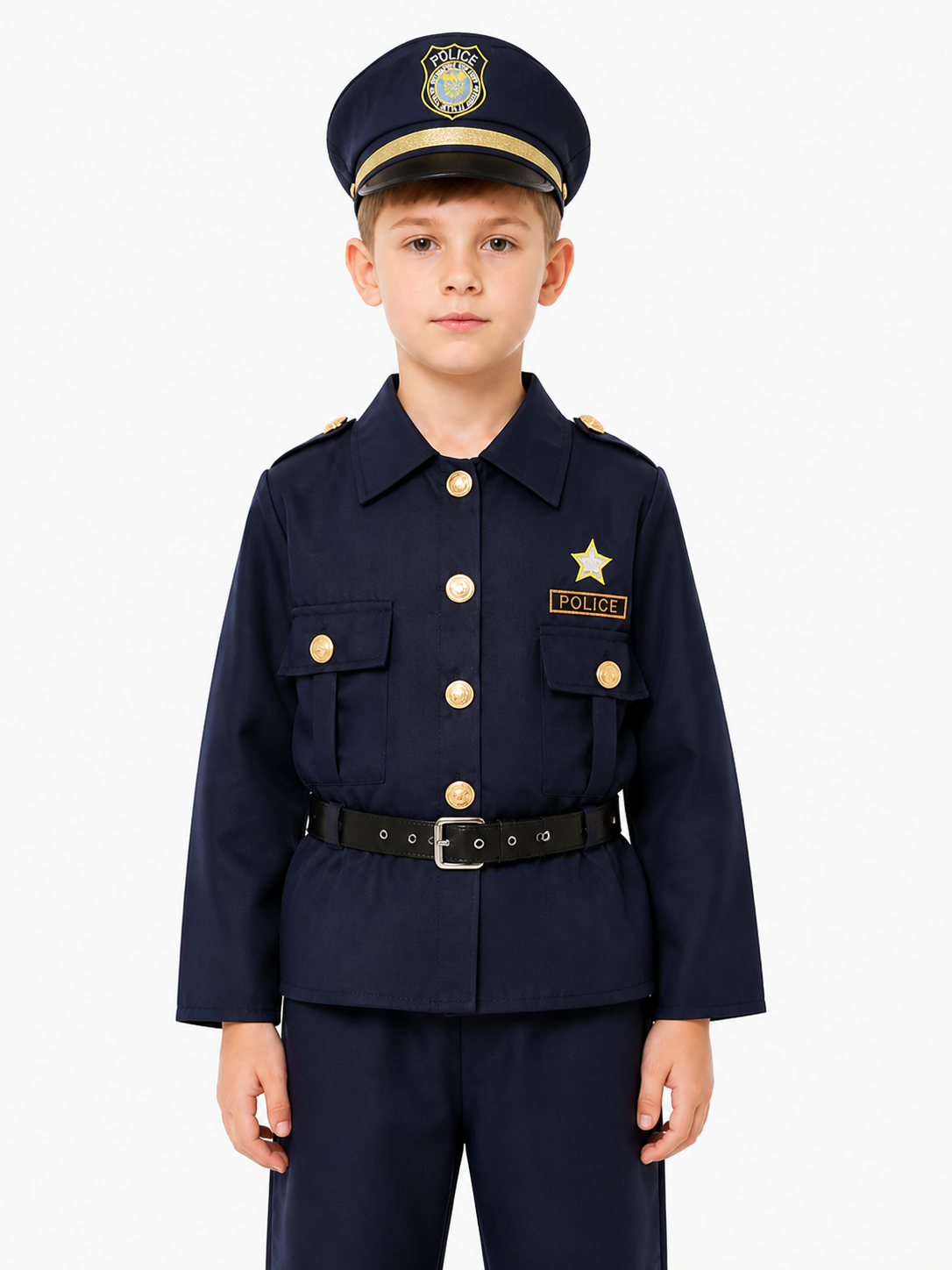 Children’s police officer costume with jacket and pants product detail 3