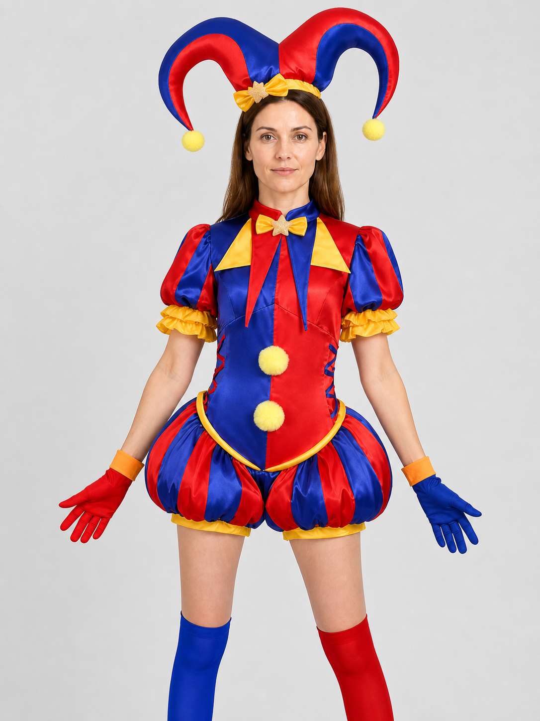 Pomni Clown Costume from The Amazing Digital Circus Costumes detail 3