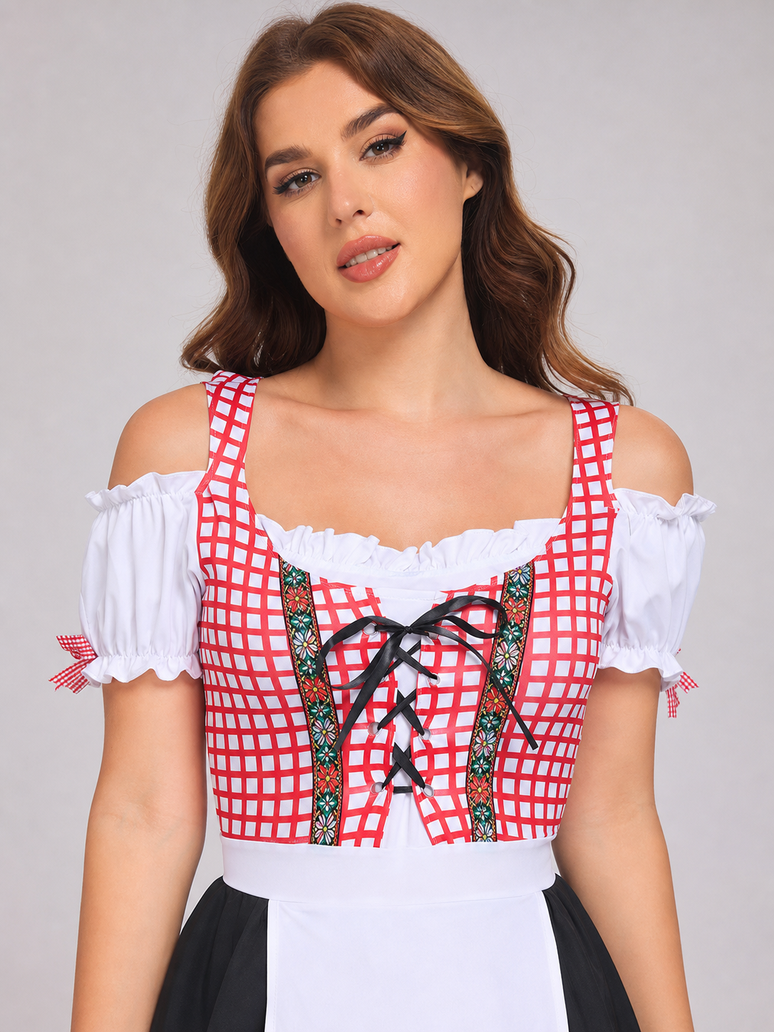 Ethnic-Style Dress with Apron and Full Skirt Costume Dresses detail 2