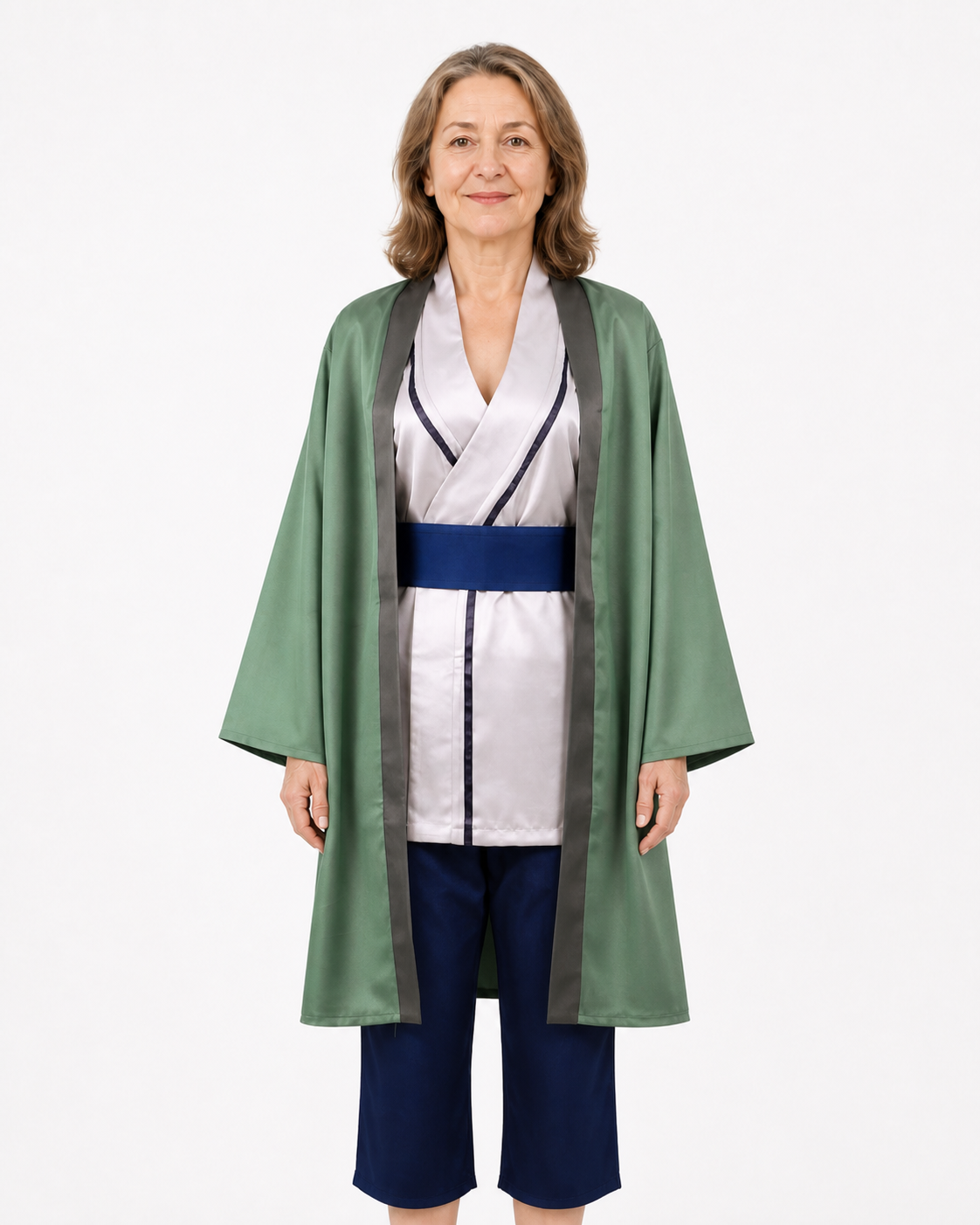 Green Ninja Cosplay Costume with Wide Belt Costumes detail 2