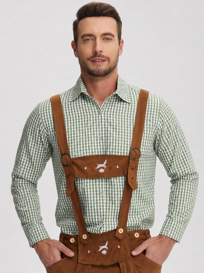 German-Style Costume: Shirt and Suspender Shorts