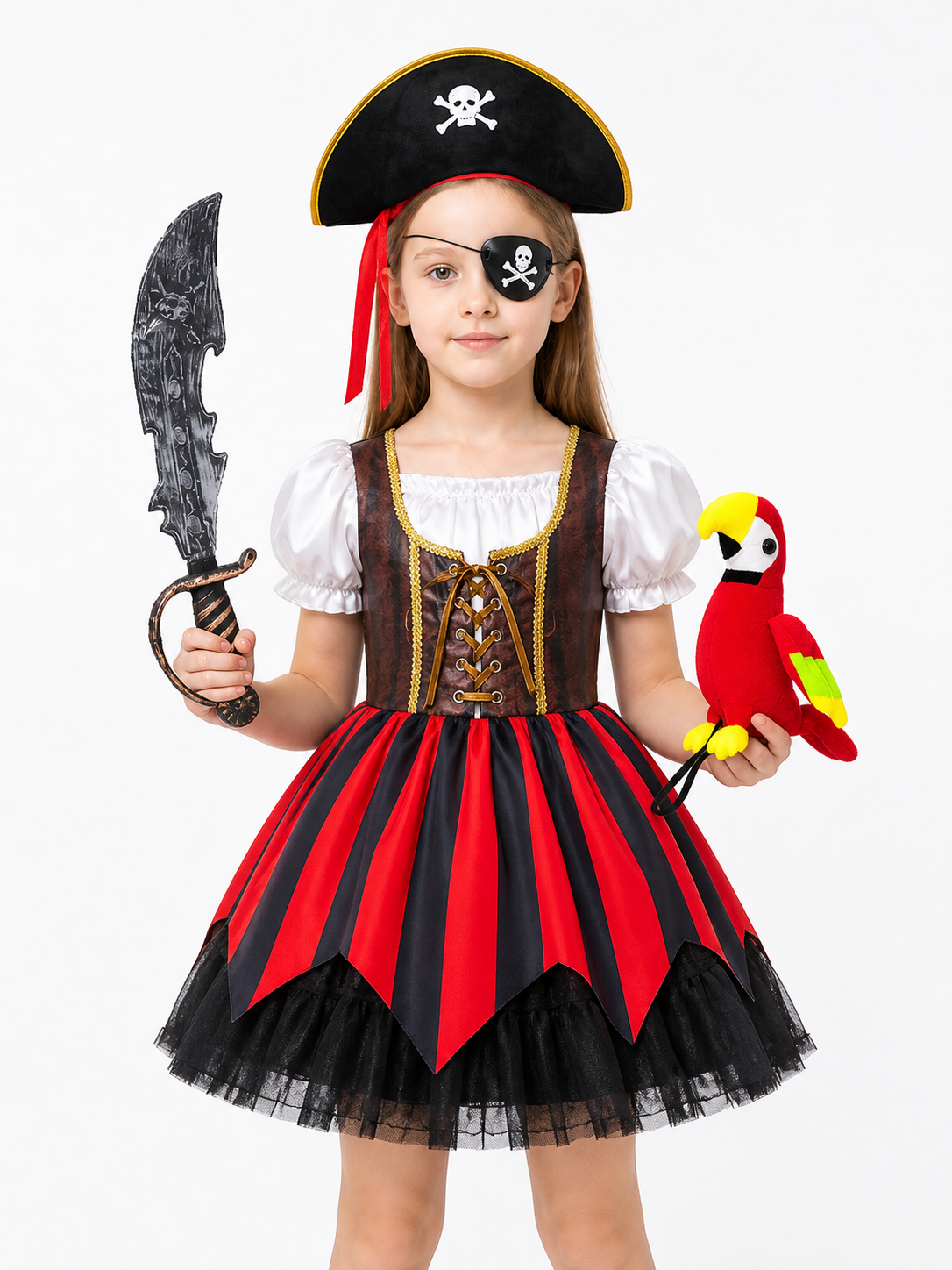 Pirate Costume with Dress and Accessories Costume Dresses detail 3