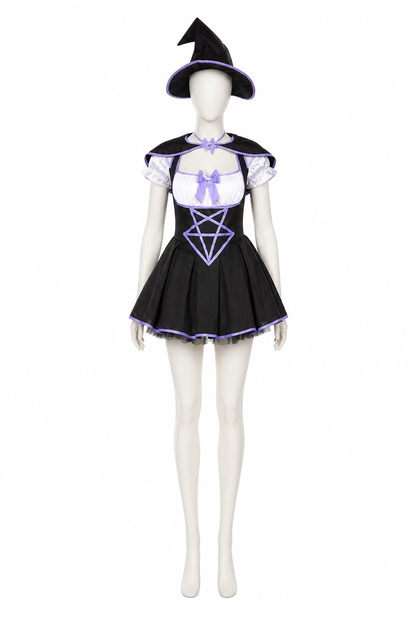 Cosplay Dress with Full Skirt and Bow Costume Dresses detail 3