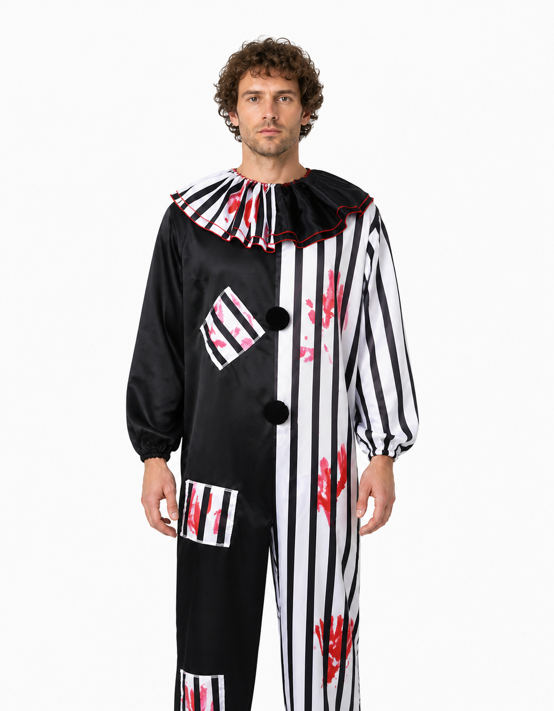 Clown Costume Jumpsuit for Cosplay and Stage Costumes detail 3