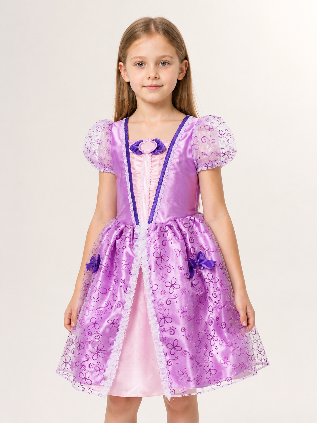Halloween Princess Costume Dress with Flowers