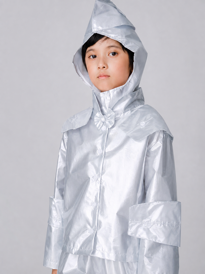 Silver Hooded Stage Costume