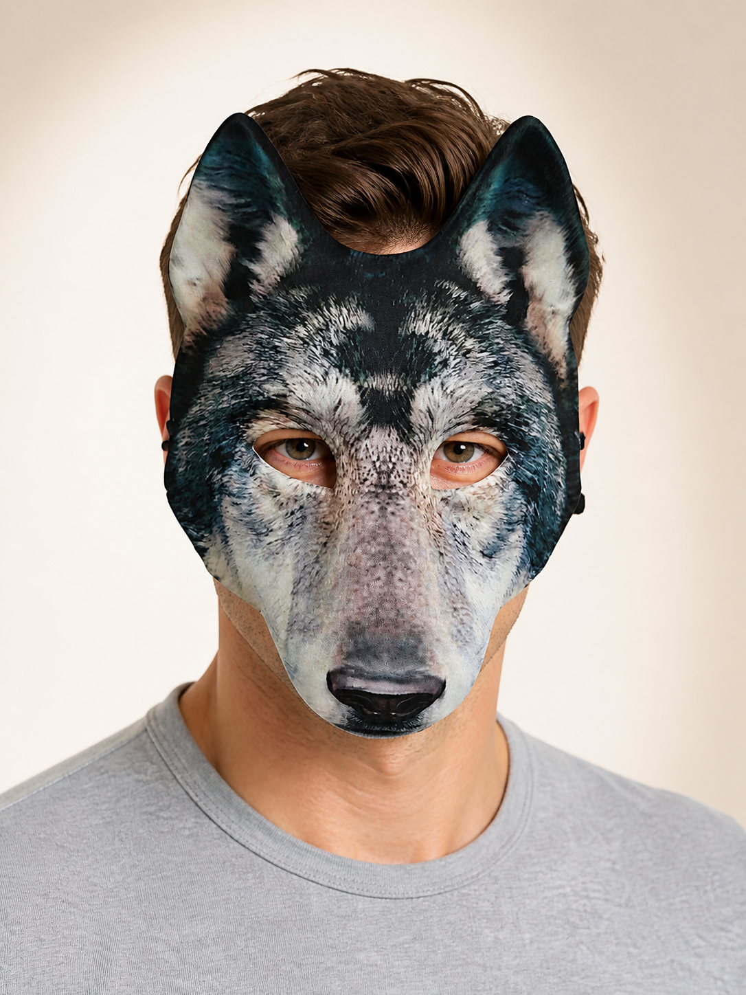 Wolf Carnival Headpiece for Halloween Costume Headwear detail 2