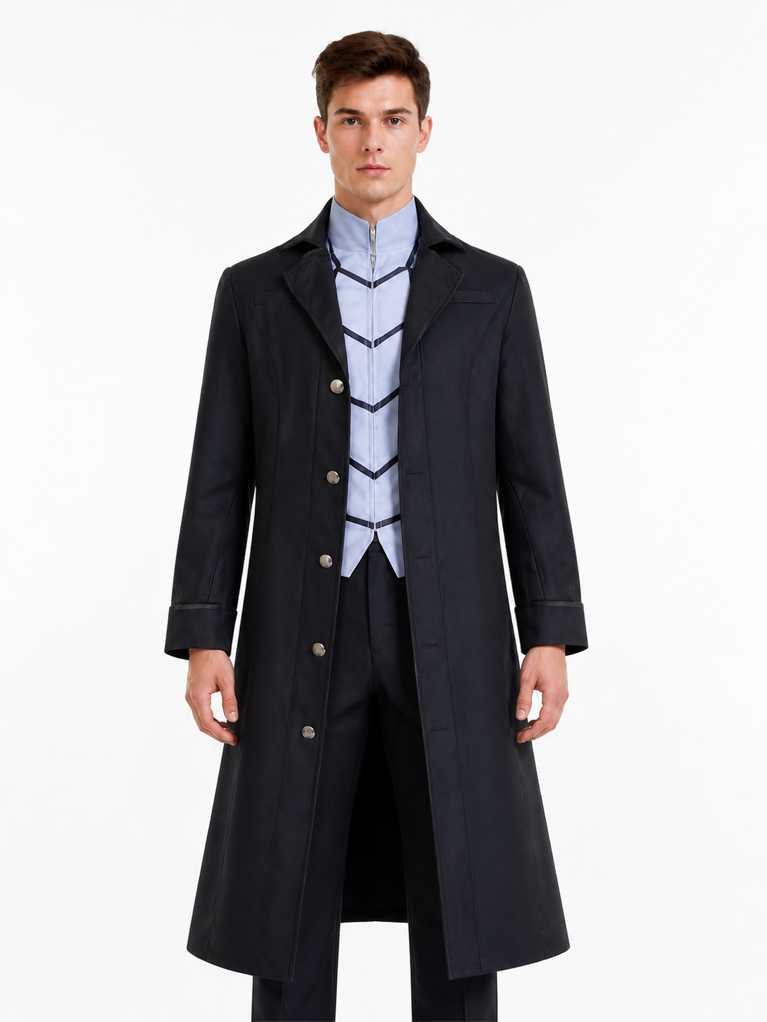 Joker Cosplay Costume with Coat, Shirt, and Pants Costumes detail 2
