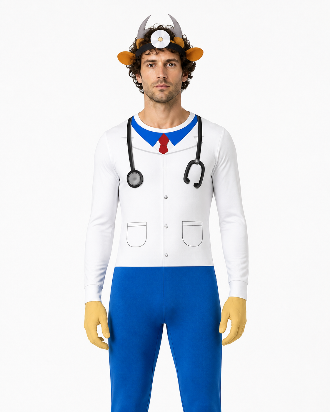 Deer Doctor Carnival Costume with Antlers Costumes detail 3