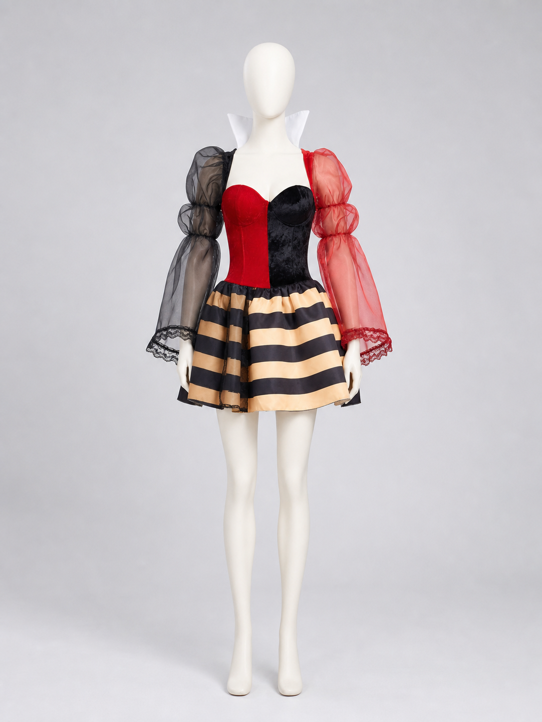 Carnival Cosplay Dress, Red and Black