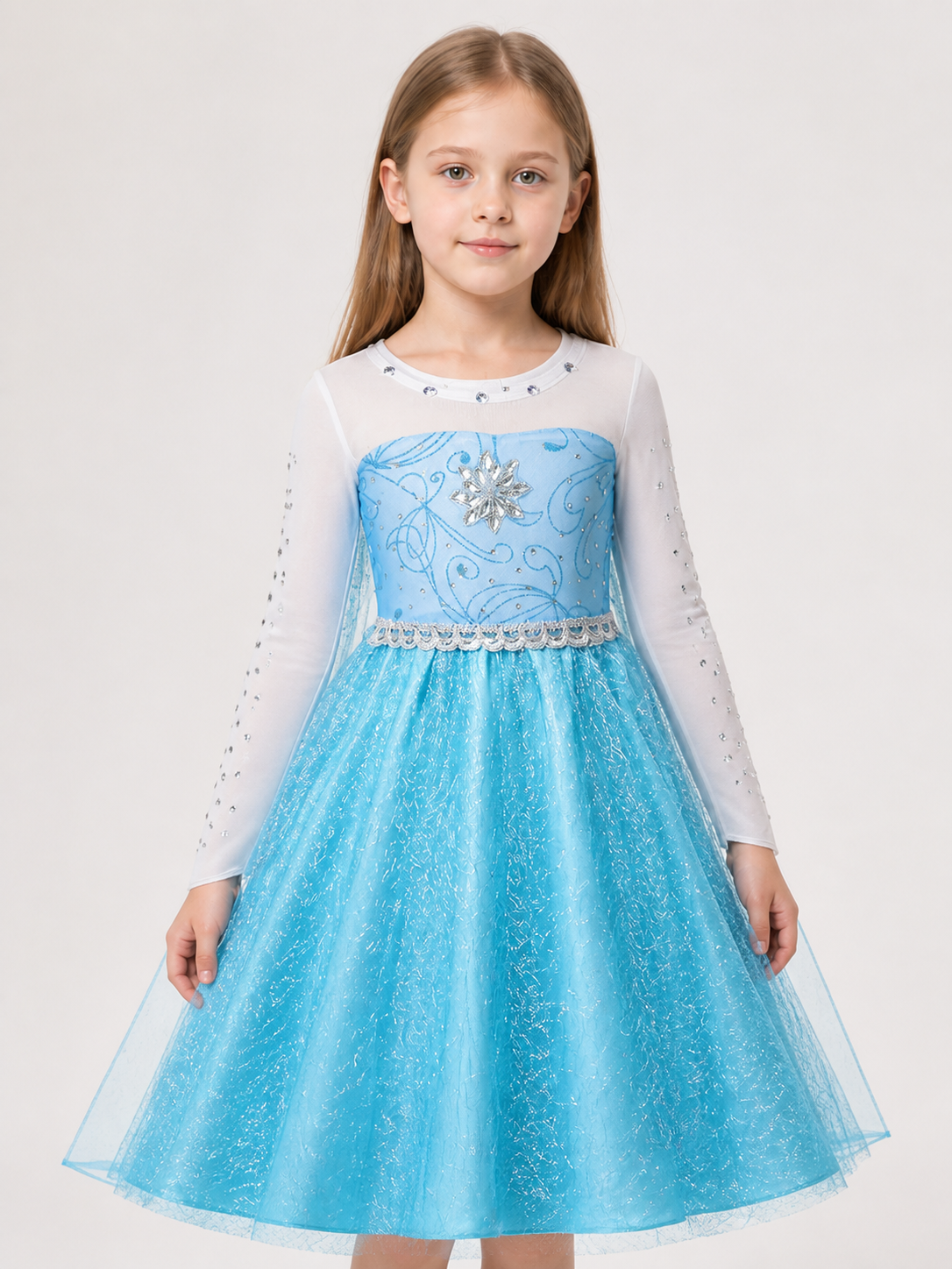 Halloween Ice Princess Costume upper body view