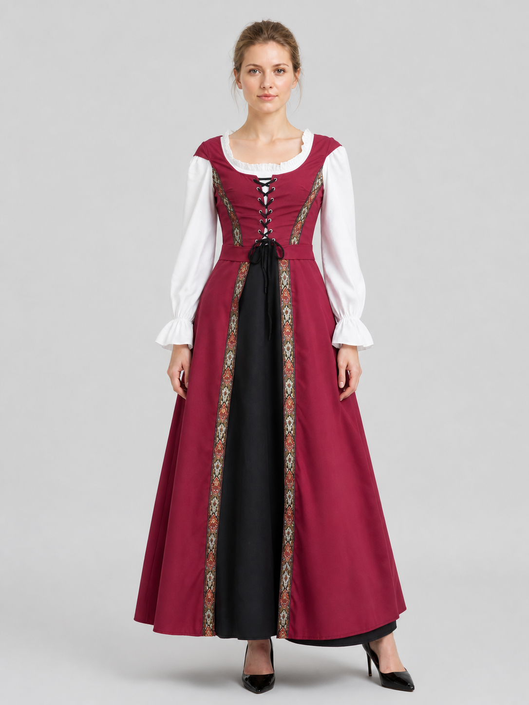 Vintage Medieval Dress for Cleopatra Cosplay Costume Dresses detail 3