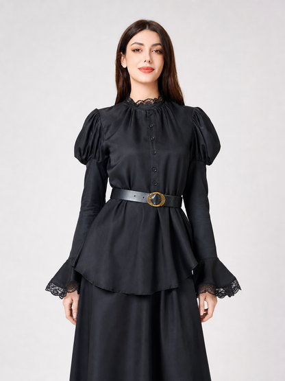 Witch Cosplay Costume: Dress, Hat, and Belt
