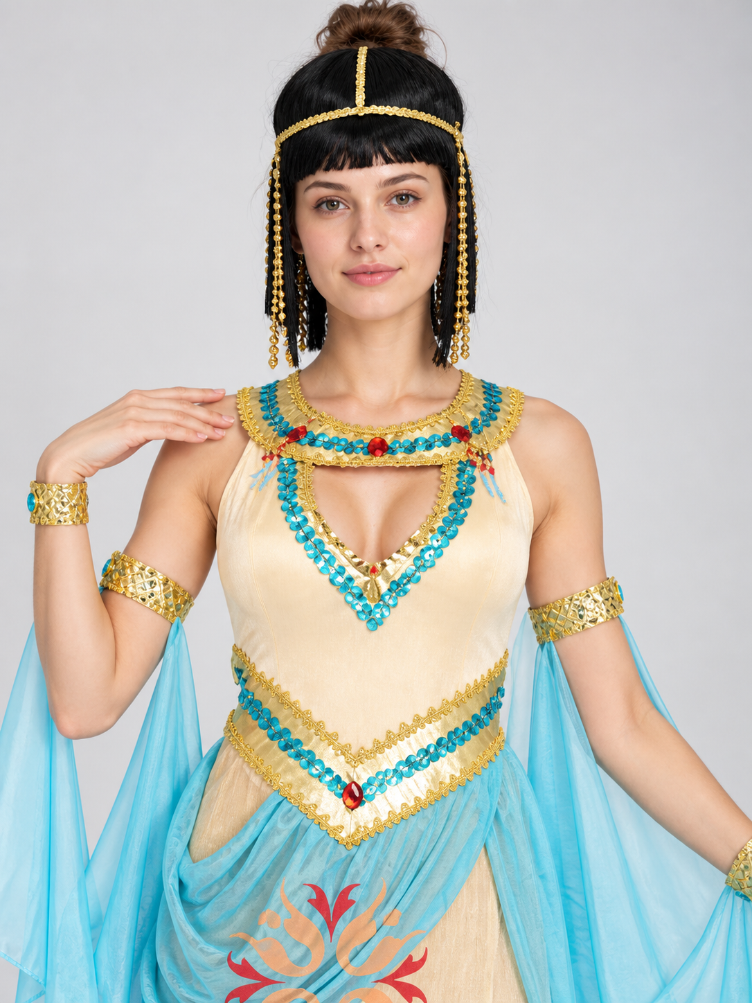 Egyptian-Style Carnival Costume with Headpiece