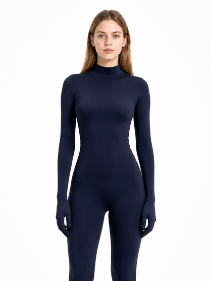 Jumpsuit with Covered Hands and Feet, Dark Blue