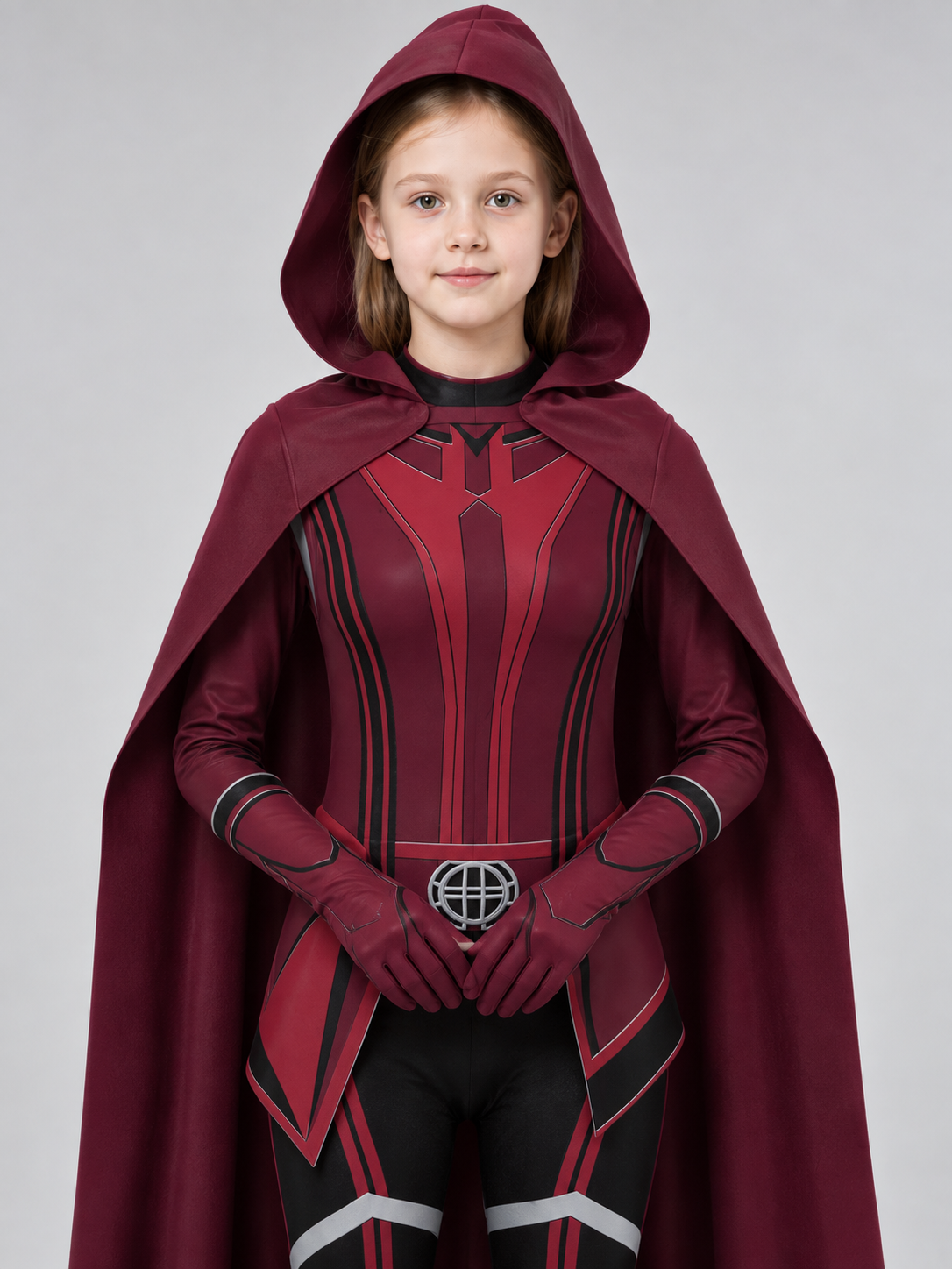 Scarlet Witch Cosplay Costume with Cape and Hood Costume Capes detail 2