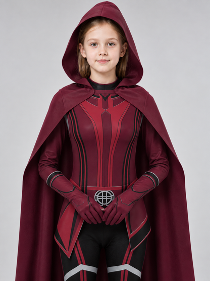 Scarlet Witch Cosplay Costume with Cape and Hood Costume Capes detail 2