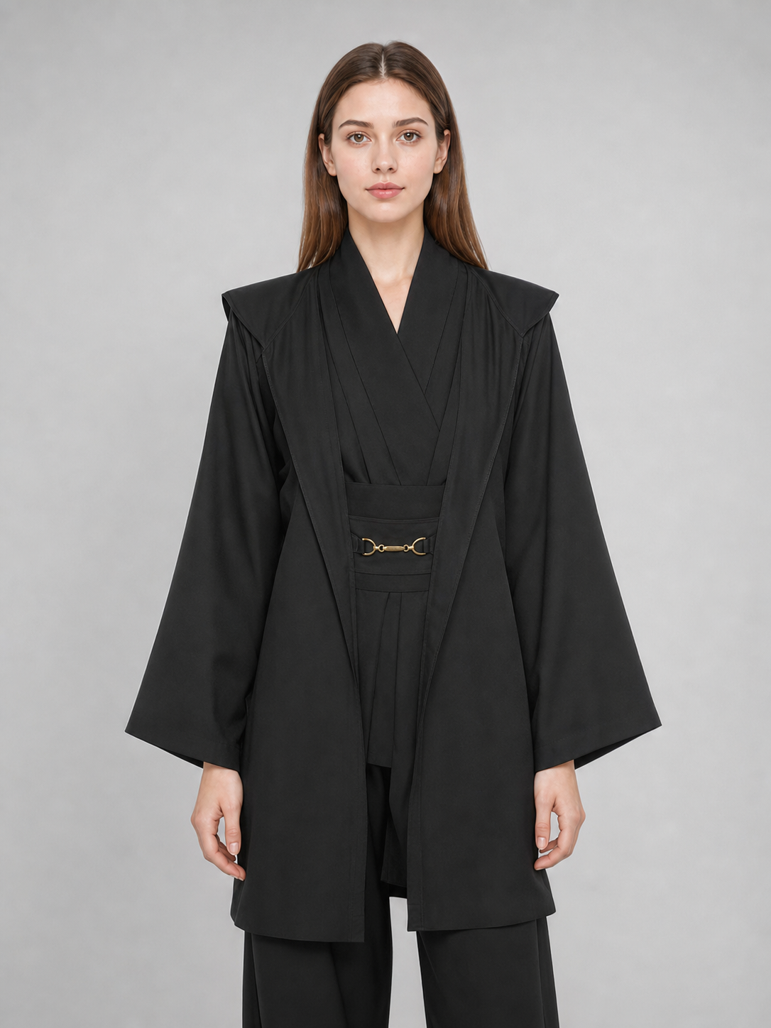 Obi-Wan Kenobi Cosplay Costume, Black Robe