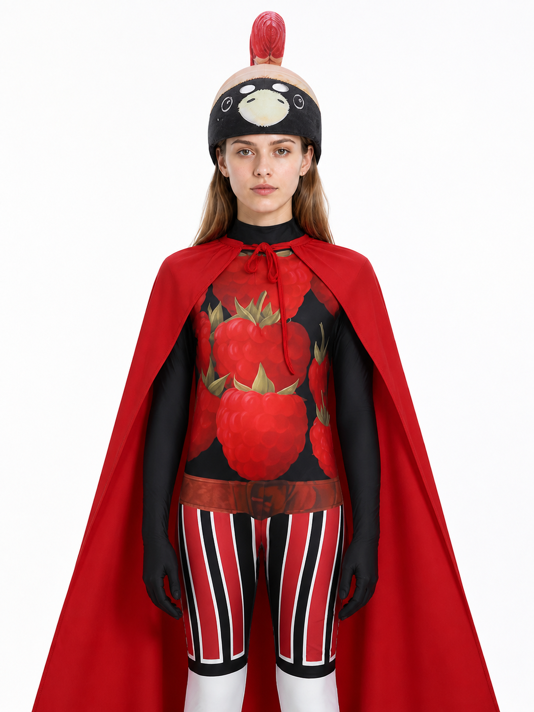 Cosplay Costume with Mask, Cape, and Print Costume Capes detail 3