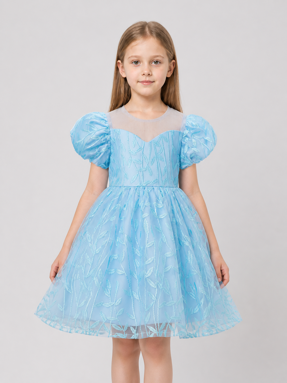 Embroidered Tutu Dress for Birthdays and Performances Costume Dresses detail 3