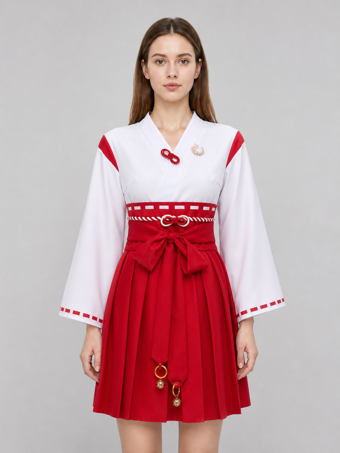Silent Hill Red and White Cosplay Dress with Belt