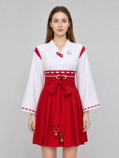 Silent Hill Red and White Cosplay Dress with Belt