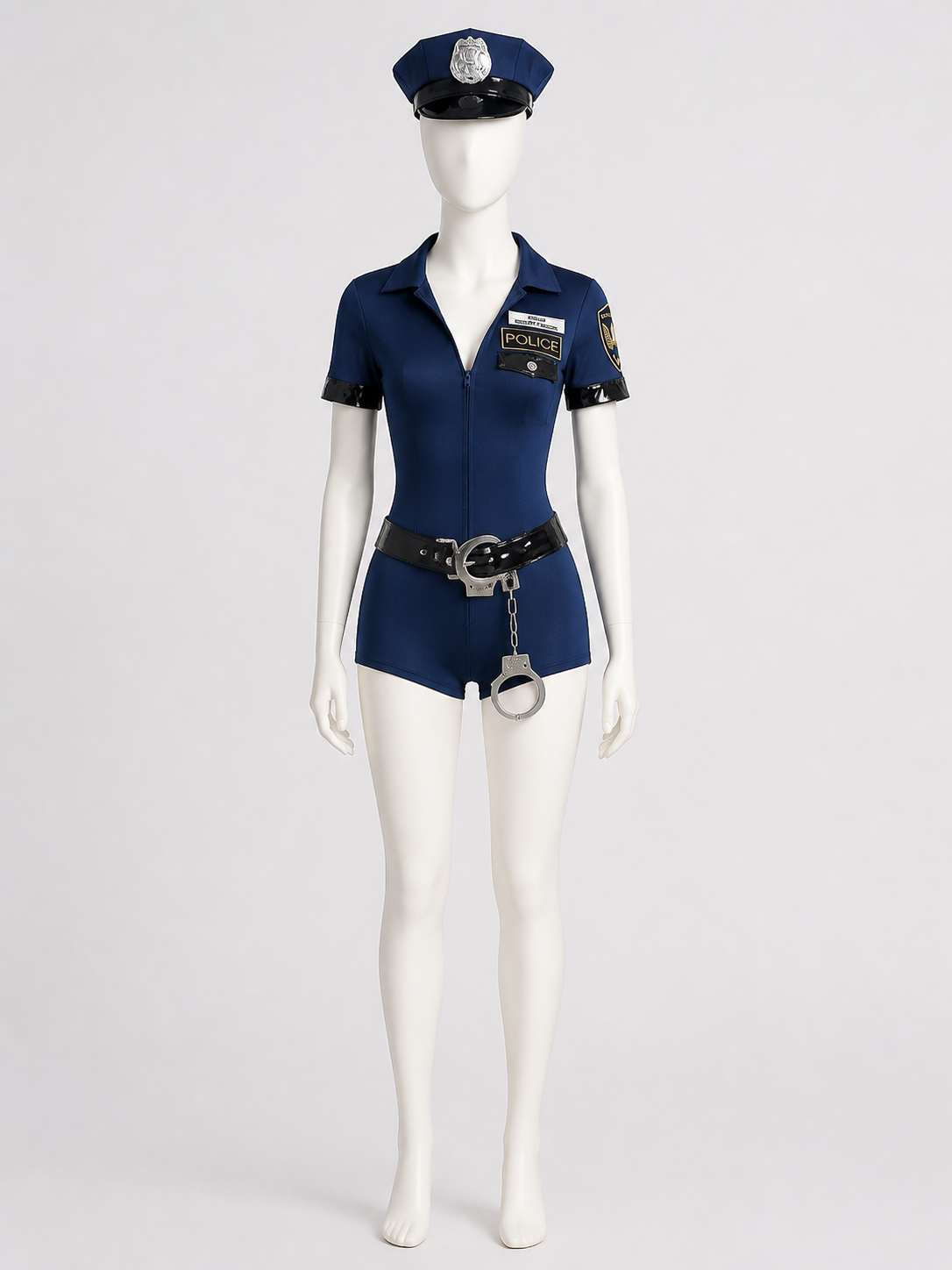 Police Cosplay Costume, Blue Jumpsuit Costumes detail 3