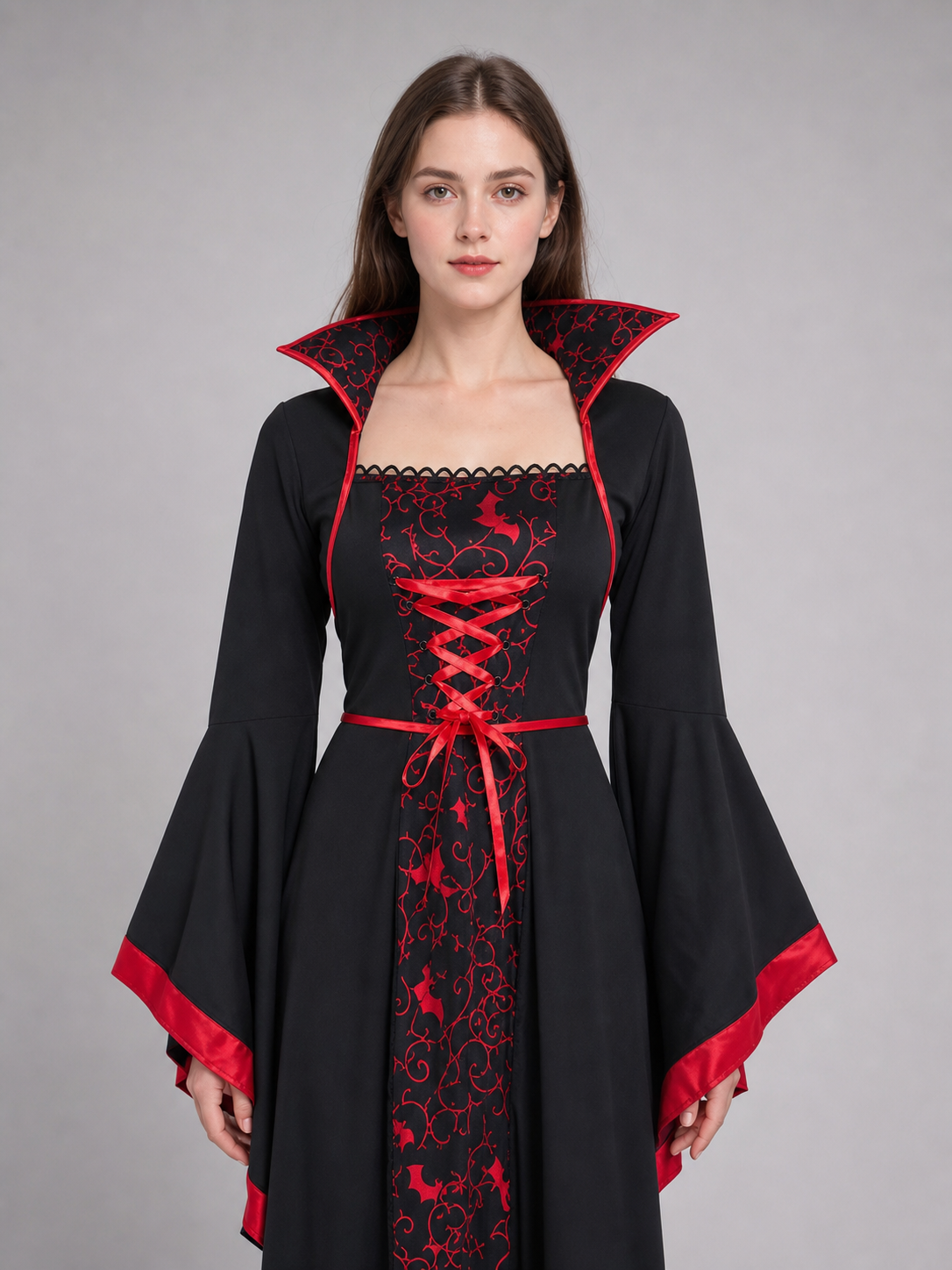 Vampire Cosplay Dress, Red and Black