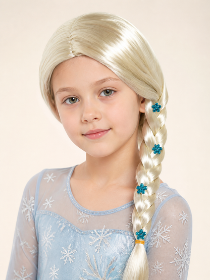 Light Carnival Wig with Long Braid for Halloween Costume Wigs detail 2