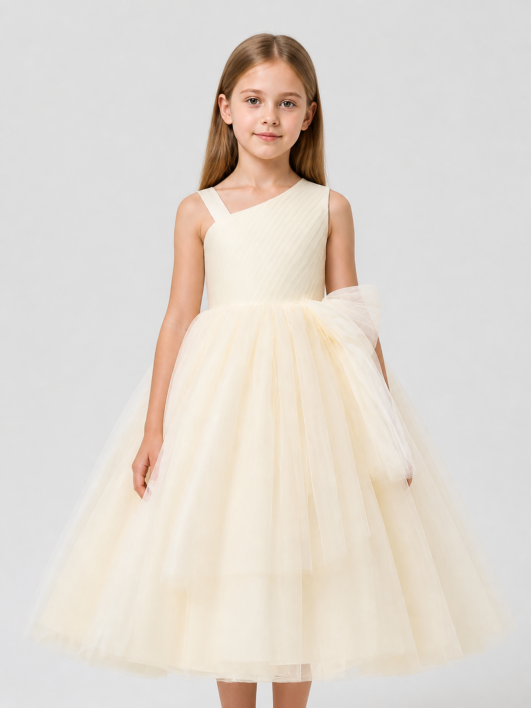 Full-Length Party Dress with a Tulle Skirt Costume Dresses detail 3