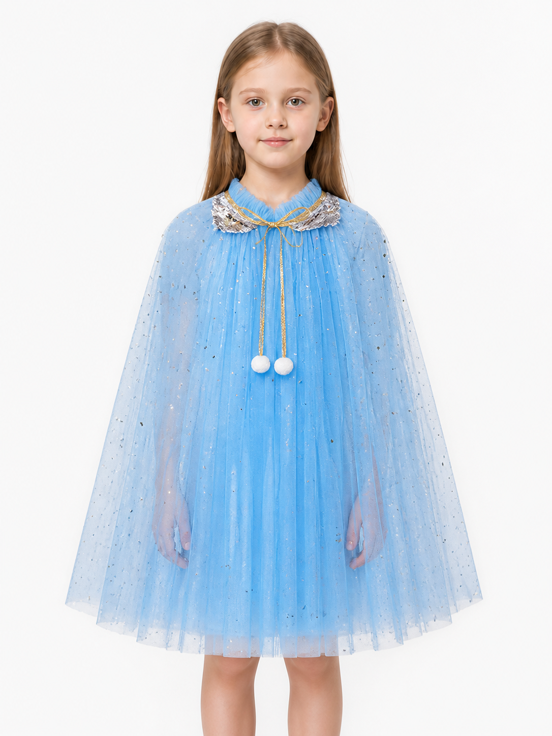 Children's Halloween Cape with Sequins and Stars Costume Capes detail 3