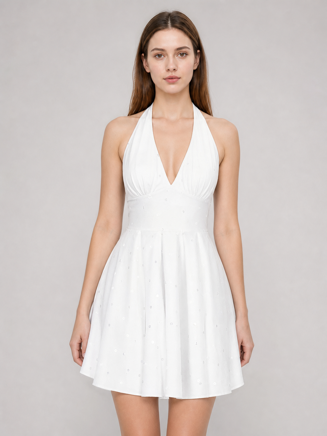 Marilyn Monroe-style dress for masquerade, white