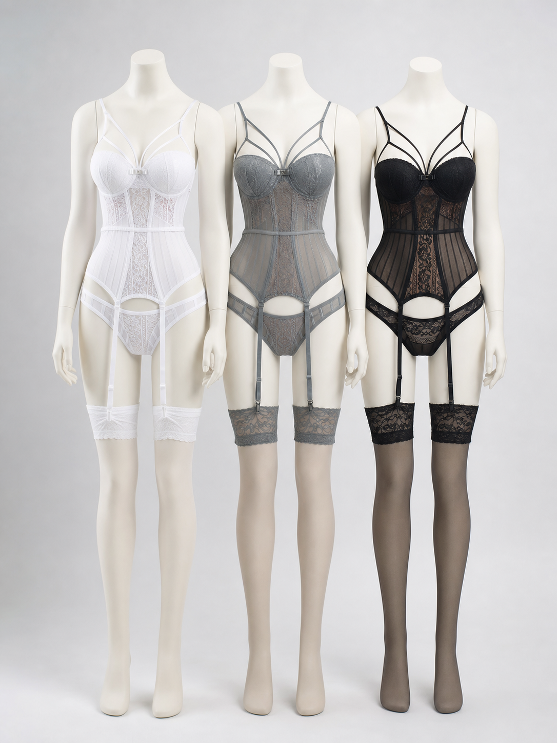Lace Erotic Bodysuit with Decorative Bow