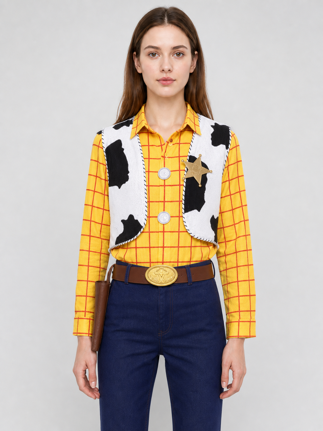 Woody Cosplay Costume with Vest and Hat