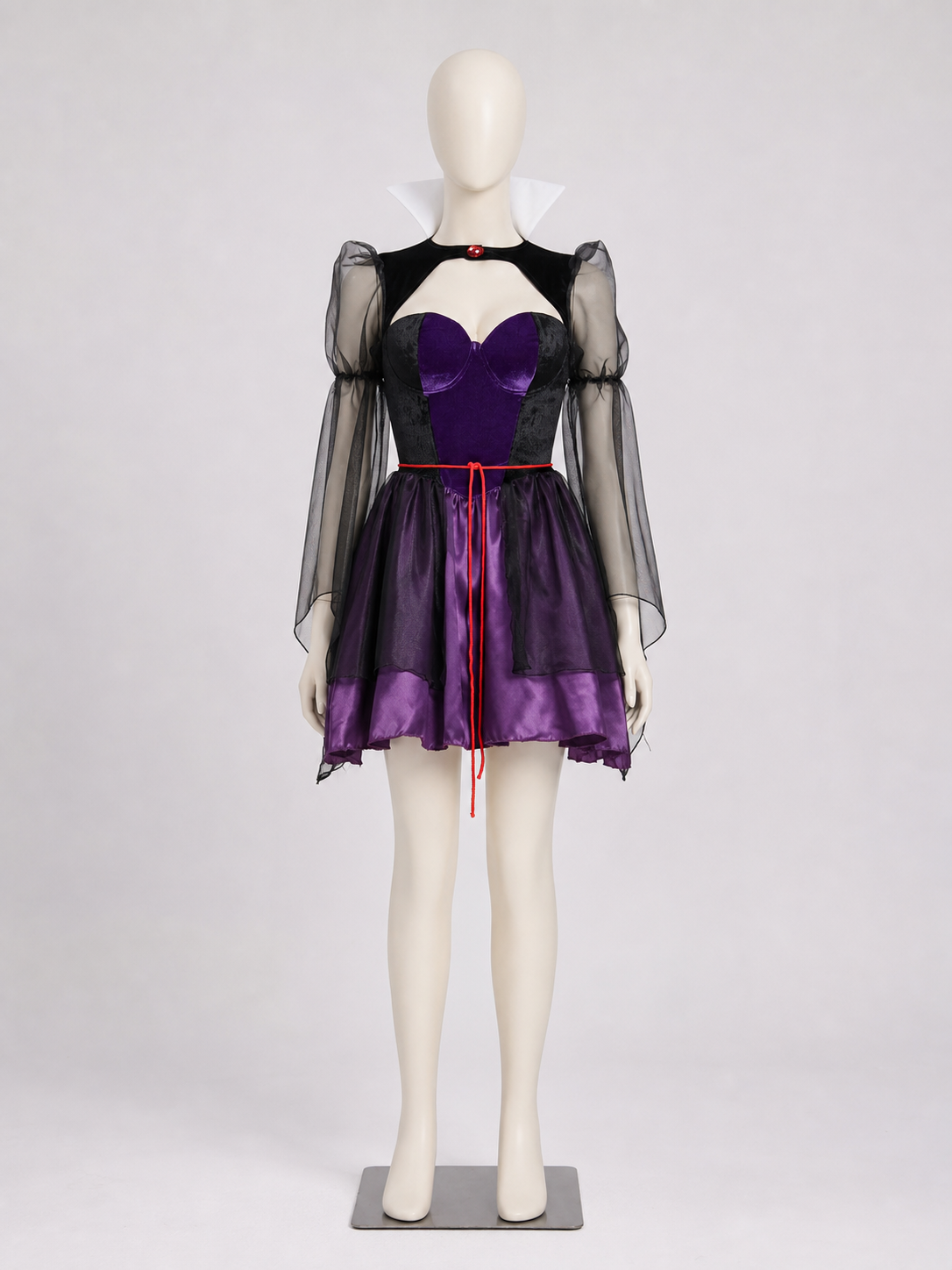 Carnival Costume: Purple Dress with Cape