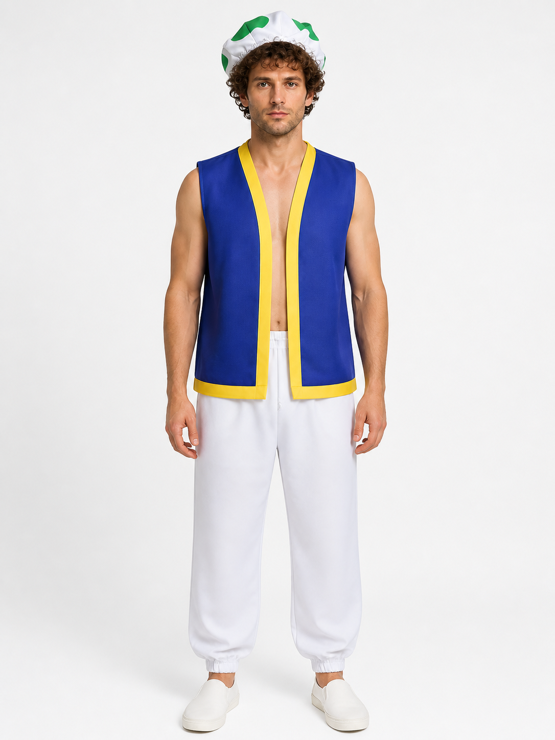 Super Mario Costume with Hat, 3-Piece Costume Headwear detail 3